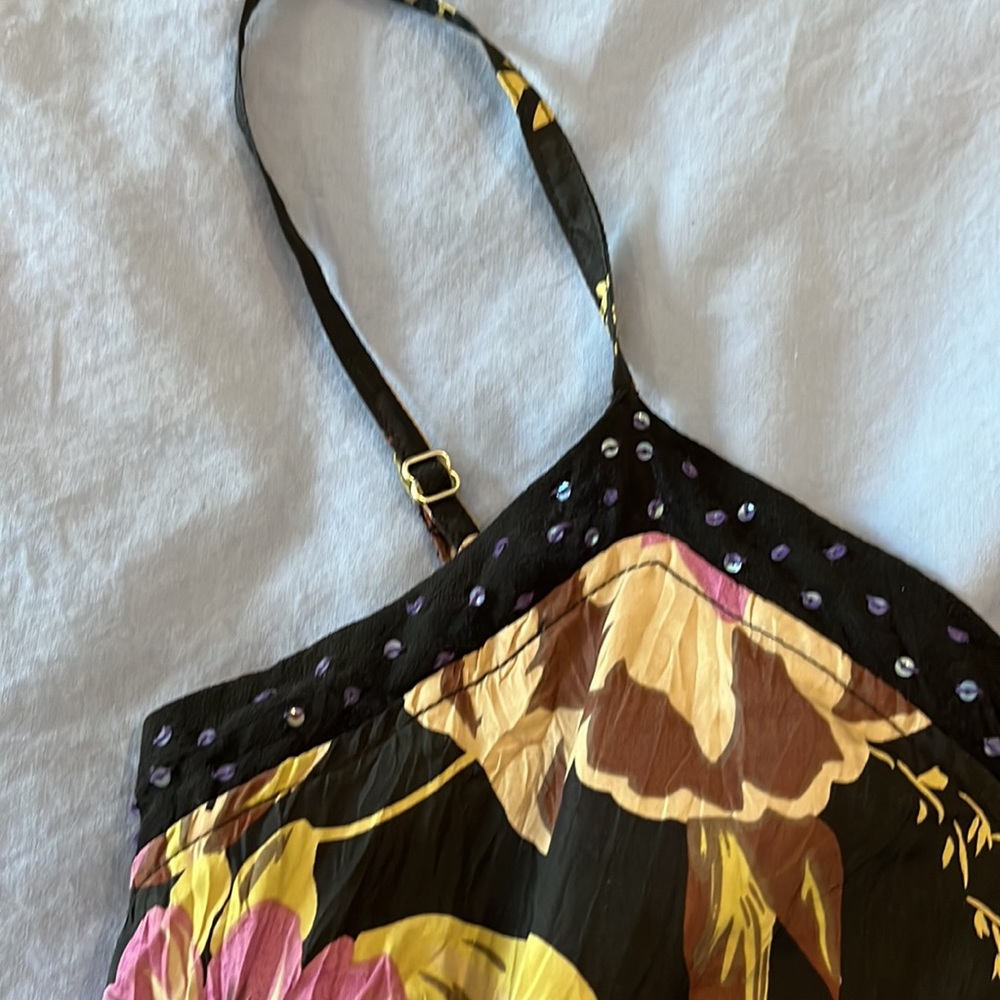 Beautiful BODEN silk floral sparkly camisole size S - Picture 8 of 14